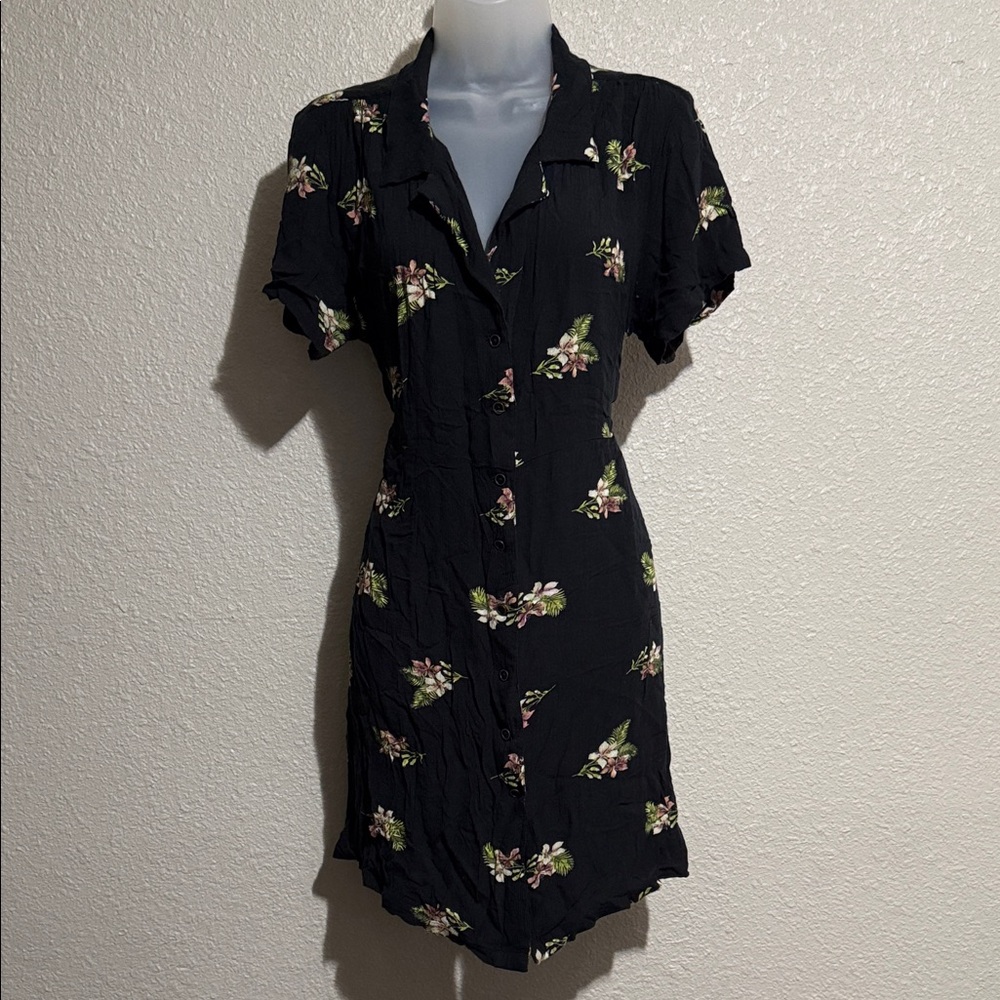 Volcom Black Floral Dress